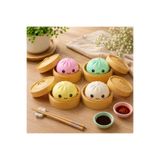 Sürpriz Renkli Çin Mantısı Rainbow Mystery Squishy Bun Dumpling Squishy
