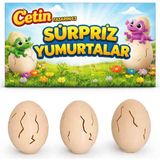 Sürpriz Yumurta Oyuncak-Kir ve Koleksiyonu Tamamla - Ahşap - Bej