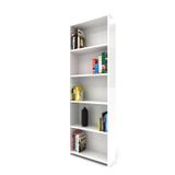 Sürtaş 5 Raflı Modern Kitaplık Beyaz