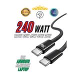 SURTECH 240W Type-C Type-C Hasır 120W 65W 45W 35W 25W İos Android Laptop Macbook Typce Hızlı Şarj Kablosu