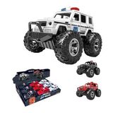 Sürtmeli Polis Jeep | 3+ Yaş Oyuncak Polis Arabası Off-Road