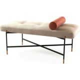 Sürton Kirit Bej Metal Ayaklı Bank - Standart