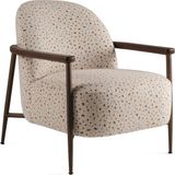 Sürton Meder Terrazzo Desenli Kahverengi Metal Berjer - Standart