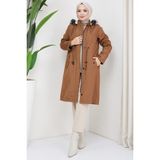 Süs Cepli İçi Kürklü Mont Taba HM2322 - 44