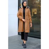 Süs Cepli İçi Peluş Mont Taba HM2295 - 40