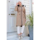 Süs Cepli İçi Peluş Mont Vizon HM2295 - 48