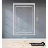 Süs Köşe Dekor Hazır Dekoratif Duvar Takım Iç-Dış Çerçevesi Polimer 180-120 cm / 160-100 cm / 4cm-2,5cm(Kalın-Ince) - Beyaz