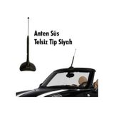 Süs Telsiz Tip Vakum Uzun Siyah Oto Anten BR0040939