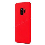 SUSA TEK Samsung Galaxy S9 Kılıf Silikon Mat Renklİ(KIRMIZI)