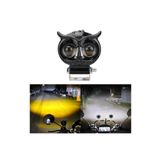 ŞüsCarOto Aksesuar Baykuş Sis Farı Çift Renk Sarı-Beyaz Araç Motosiklet Off Road Led 50W Metal Çalışma Lambası 1 Adet
