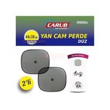 ŞüsCarOto Aksesuar Carub Vantuzlu Yan Cam Perdesi Düz Siyah Cam Güneşliği 2 Adet