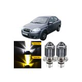 ŞüsCarOto Aksesuar Chevrolet Aveo 2006-2011 Uyumlu Mercekli Far Ampulü Led Xenon Sarı-Beyaz Far Şimşek Etkili Uzun Kısa