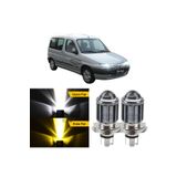 ŞüsCarOto Aksesuar Citroen Berlingo Mk1 1996-2008 Uyumlu Mercekli Far Ampulü Led Xenon Sarı-Beyaz Far Şimşek Etkili
