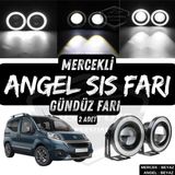 Şüscaroto Aksesuar Fiat Fiorino 2008-2023 Uyumlu Üniversal Mercekli Angel Sis Farı Metal 76 mm B
