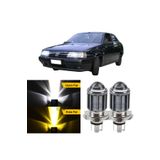 ŞüsCarOto Aksesuar Fiat Tempra 1990-1999 Uyumlu Mercekli Far Ampulü Led Xenon Sarı-Beyaz Far Şimşek Etkili Uzun Kısa