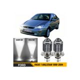 ŞüsCarOto Aksesuar Ford Focus 1 1998-2004 Uyumlu Mercekli Far Ampulü Led Xenon Beyaz Şimşek Etkili Led Lamba Uzun Kısa