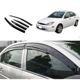 ŞüsCarOto Aksesuar Ford Focus 1 Sedan 1998-2004 Uyumlu Mugen Cam Rüzgarlığı Seti Piano Black 4lü Ithal