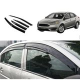 ŞüsCarOto Aksesuar Ford Focus 3 - 3.5 Sedan 2011-2017 Uyumlu Mugen Cam Rüzgarlığı Seti Piano Black 4lü Ithal