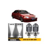 ŞüsCarOto Aksesuar Honda Civic İES EK 1996-2000 Uyumlu Mercekli Far Ampulü Led Xenon Beyaz Şimşek Etkili Led Uzun Kısa