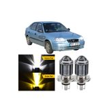 ŞüsCarOto Aksesuar Hyundai Accent Admire 2003-2006 Mercekli Far Ampulü Led Xenon Sarı-Beyaz Şimşek Etkili Uzun Kısa