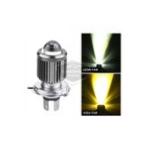 ŞüsCarOto Aksesuar Otomobil Araç Motosiklet Mercekli Far Ampulü Led Far Sarı-Beyaz CSP Led Lamba Uzun Kısa 1 Adet H4