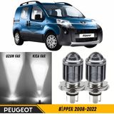 ŞüsCarOto Aksesuar Peugeot Bipper 2008-2022 Uyumlu Mercekli Far Ampulü LED Xenon Beyaz Renk Far Şimşek Etkili Csp LED Lamba Uzun Kısa 2 Adet Takım