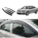 ŞüsCarOto Aksesuar Renault Fluence 2009-2016 Uyumlu Mugen Cam Rüzgarlığı Seti Piano Black 4lü Ithal