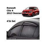 ŞüsCarOto Aksesuar Sunplex Renault Clio 4 2013+ Spor Cam Rüzgarlığı 4 Parça