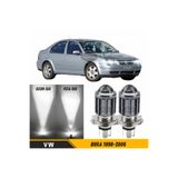 ŞüsCarOto Aksesuar Vw Bora 1998-2006 Uyumlu Mercekli Far Ampulü Led Xenon Beyaz Şimşek Etkili CSP Led Lamba Uzun Kısa