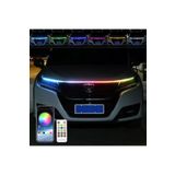 ŞüsCarOto Drl Ön Kaput Gündüz Ledi App Ve Kumanda Kontrol 1.5 Metre Rgb Led Şerit Golf 8 Dizayn