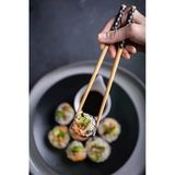 Sushi-Makarna Kore Japon Çin Bambu Yıkananilir Yemek Çubuğu 5’Li Bambu Çok Renkli