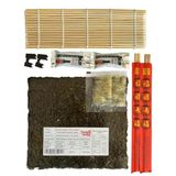 Sushi Seti zenc, 5 Yaprak Yosun, Sushi Matı, Chopstick, Soya Sosu, Zencefil Turşusu, Tutma Aparatı
