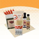 Sushi Yapım Seti Pratik, Sushi Pirinci, Kurutulmuş Deniz Yosunu (Nori), Pirinç Sirkesi, Soya Sosu, Wasabi Tozu, 5 Çift Chopstick, Sushi Sarma Hasırı