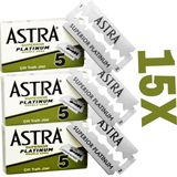 Susicit Astra Superior Premium Platinum Çift Kenarlı Güvenlik Tıraş Bıçağı, 5 Adet (3'lü Paket)