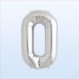 SüSLe Bebek ve Parti 0 Yaş Rakam Gümüş Folyo Balon - 76 Cm