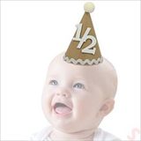 SüSLe Bebek ve Parti 1/2 Yarım Yaş Kraft Karton Ponponlu Külah Şapka