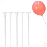 SüSLe Bebek ve Parti 40cm Balon Çubuğu Ve Takma Aparatı Seti, Balon Hariç - 5 Set Çok Renkli