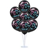 SüSLe Bebek ve Parti Balon Standlı, 7 Adet - Kız Mı ? ve Erkek Mi ? Balon