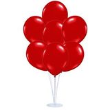 SüSLe Bebek ve Parti Balon Standlı, 7 Adet - Metalik Kırmızı Balon
