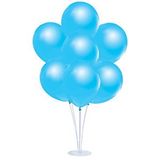 SüSLe Bebek ve Parti Balon Standlı, 7 Adet - Metalik Mavi Balon
