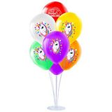 SüSLe Bebek ve Parti Balon Standlı, 7 Adet - Unicorn Rainbow Balon Çok Renkli