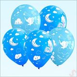 SüSLe Bebek ve Parti Bebek Temalı Balon, 30cm X 8 Adet - Mavi