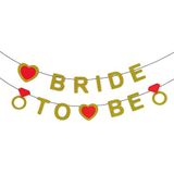 SüSLe Bebek ve Parti Bride To Be Banner, 3,50 Mt, Altın