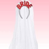 SüSLe Bebek ve Parti Bride Tüllü Taç - Kırmızı