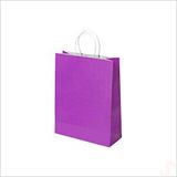 SüSLe Bebek ve Parti Büküm Saplı Kraft Çanta 32 X 26 X 12 Cm, Mor - 1 Adet Çok Renkli