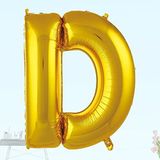 SüSLe Bebek ve Parti D Harf Folyo Balon, 100 Cm - Altın
