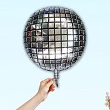 SüSLe Bebek ve Parti Disko Topu Folyo Balon, 60 cm - Gümüş