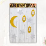 SüSLe Bebek ve Parti Eid Ramadan, Pleksili Püsküllü Süs - 50cm X 38cm