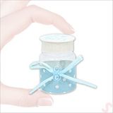 SüSLe Bebek ve Parti Emzikli Plastik Kavanoz, 6,5cm X 4cm X 12 Adet - Mavi Çok Renkli