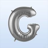 SüSLe Bebek ve Parti G Harf Gümüş Folyo Balon - 76 Cm Çok Renkli